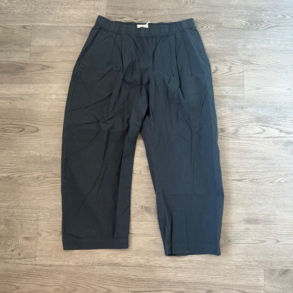 Marine Layer Kyra Poplin Barrel Pant - Size L - Black - NWT - Picture 4 of 12